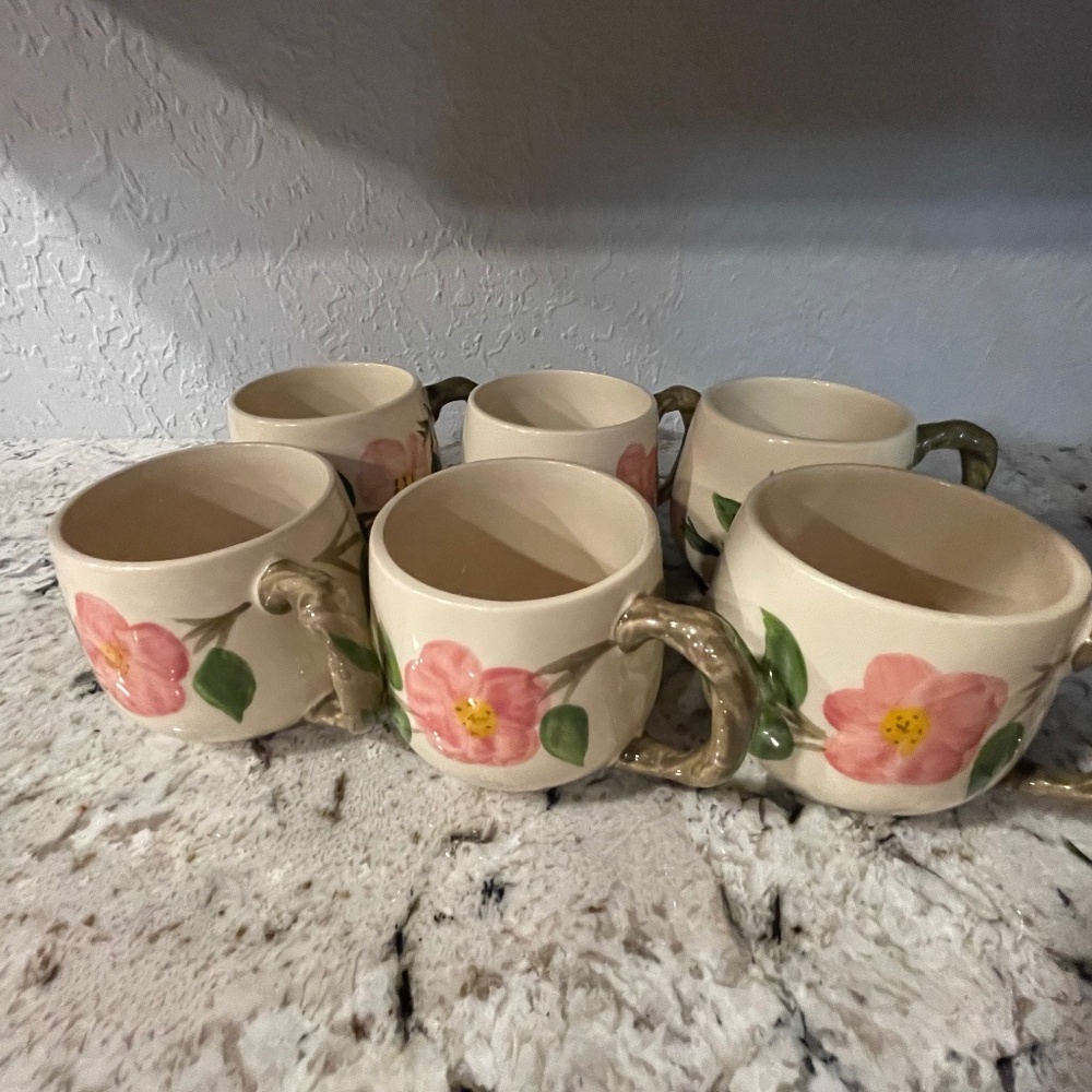 Franciscan desert rose-6 small cups